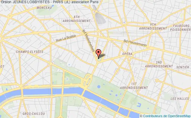 plan association Jeunes Lobbyistes - Paris (jl) Paris 8e