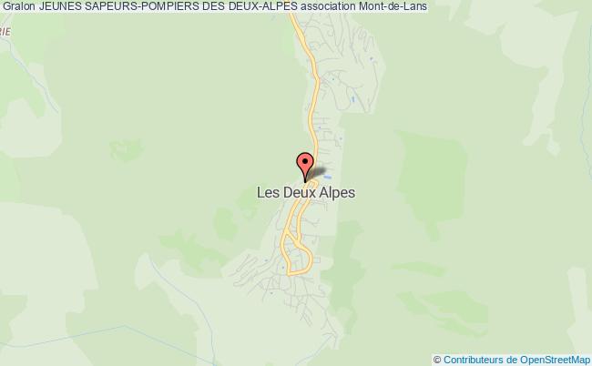 plan association Jeunes Sapeurs-pompiers Des Deux-alpes Mont-de-Lans
