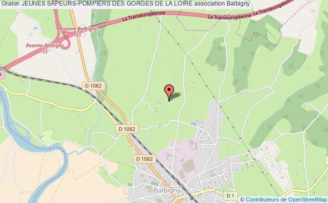 plan association Jeunes Sapeurs-pompiers Des Gorges De La Loire Balbigny