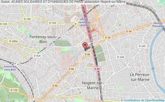 plan association Jeunes Solidaires Et Dynamiques De Paris Nogent-sur-Marne