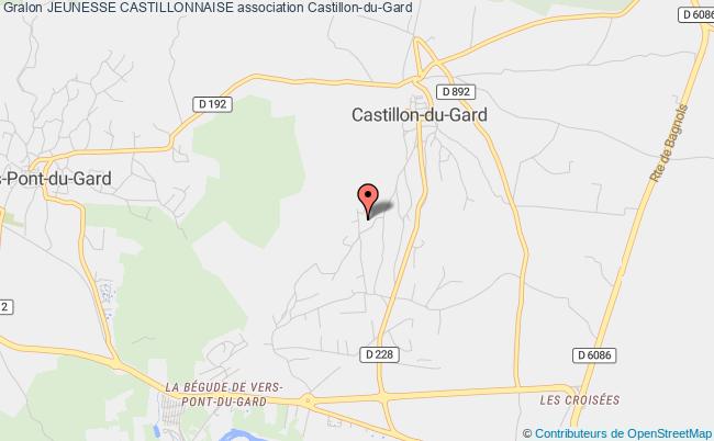 plan association Jeunesse Castillonnaise Castillon-du-Gard
