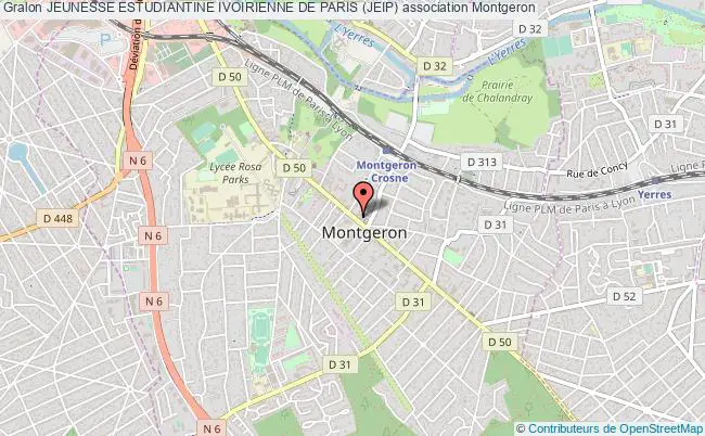 plan association Jeunesse Estudiantine Ivoirienne De Paris (jeip) Montgeron