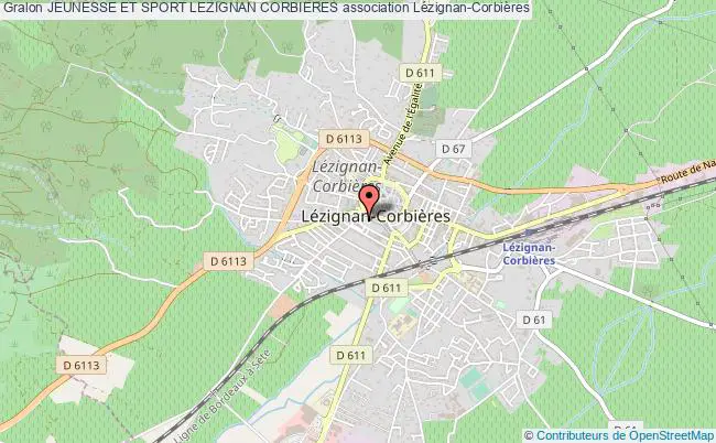 plan association Jeunesse Et Sport Lezignan Corbieres Lézignan-Corbières