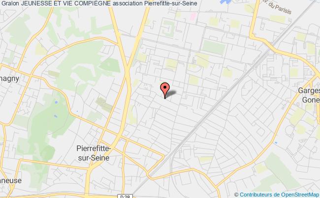 plan association Jeunesse Et Vie CompiÈgne Pierrefitte-sur-Seine