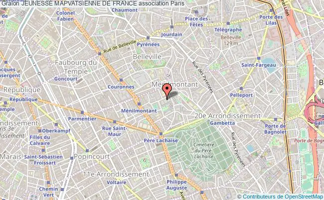 plan association Jeunesse Mapvatsienne De France Paris