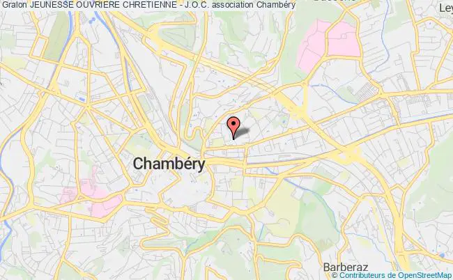 plan association Jeunesse Ouvriere Chretienne - J.o.c. Chambéry