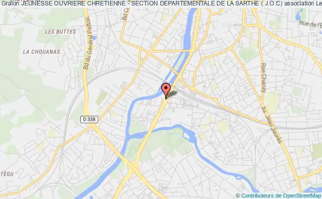 plan association Jeunesse Ouvriere Chretienne - Section Departementale De La Sarthe ( J.o.c) Le    Mans