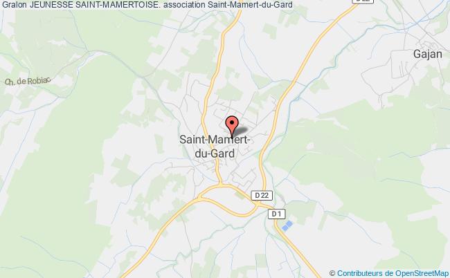 plan association Jeunesse Saint-mamertoise. Saint-Mamert-du-Gard