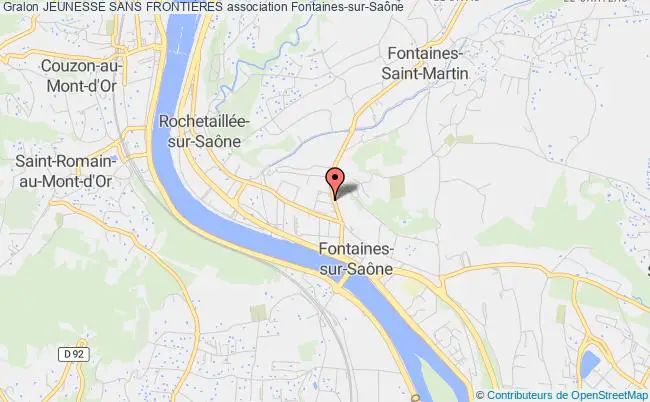 plan association Jeunesse Sans FrontiÈres Fontaines-sur-Saône