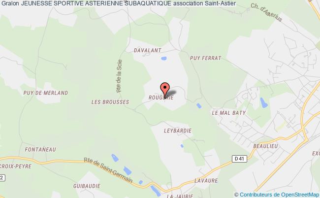 plan association Jeunesse Sportive Asterienne Subaquatique Saint-Astier