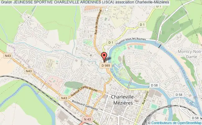 plan association Jeunesse Sportive Charleville Ardennes (jsca) Charleville-Mézières