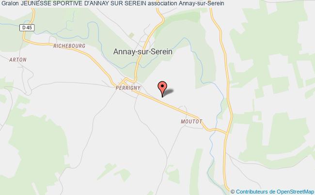 plan association Jeunesse Sportive D'annay Sur Serein Annay-sur-Serein