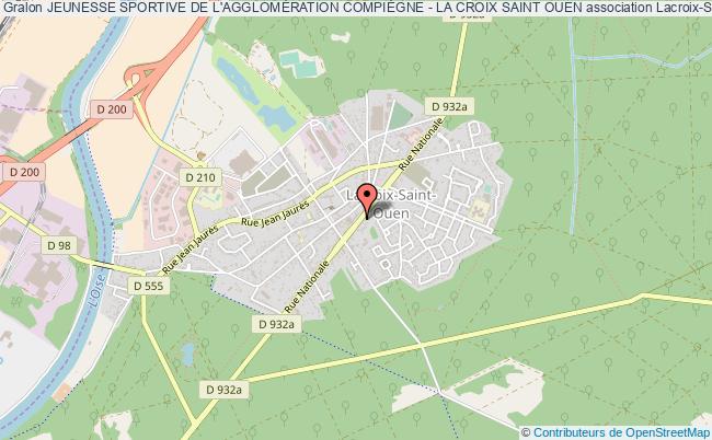 plan association Jeunesse Sportive De L'agglomÉration CompiÈgne - La Croix Saint Ouen Lacroix-Saint-Ouen