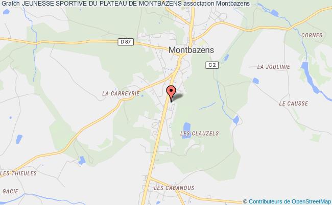 plan association Jeunesse Sportive Du Plateau De Montbazens Montbazens
