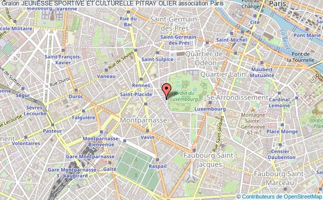 plan association Jeunesse Sportive Et Culturelle Pitray Olier Paris