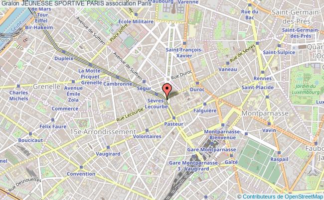 plan association Jeunesse Sportive Paris Paris 15e