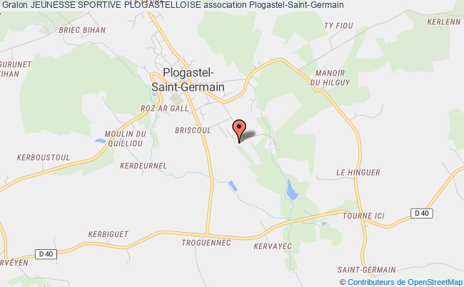 plan association Jeunesse Sportive Plogastelloise Plogastel-Saint-Germain