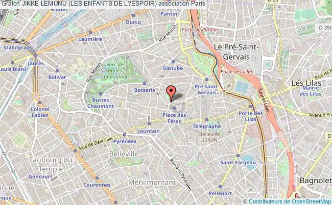 plan association Jikke Lemunu (les Enfants De L?espoir) Paris
