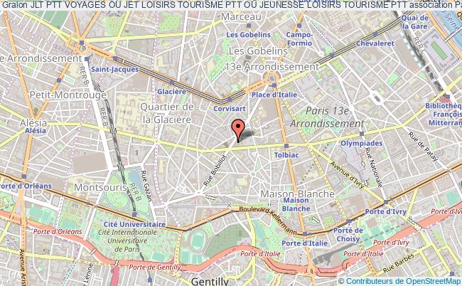 plan association Jlt Ptt Voyages Ou Jet Loisirs Tourisme Ptt Ou Jeunesse Loisirs Tourisme Ptt Paris
