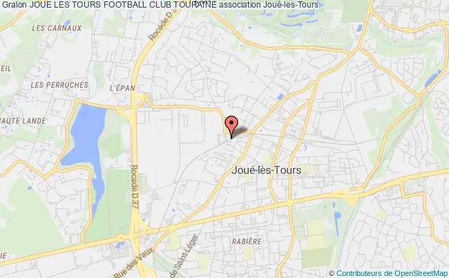 plan association Joue Les Tours Football Club Touraine Joué-lès-Tours
