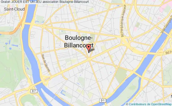plan association Jouer Est Un Jeu Boulogne-Billancourt