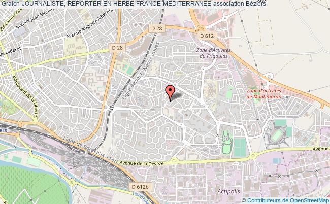 plan association Journaliste, Reporter En Herbe France Mediterranee Béziers
