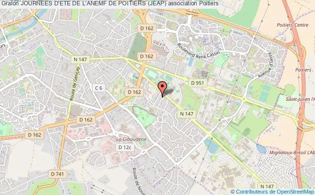 plan association Journees D'ete De L'anemf De Poitiers (jeap) Poitiers