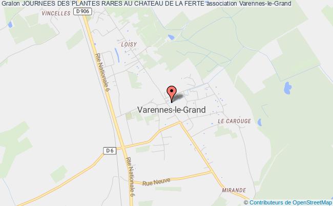 plan association Journees Des Plantes Rares Au Chateau De La Ferte Varennes-le-Grand