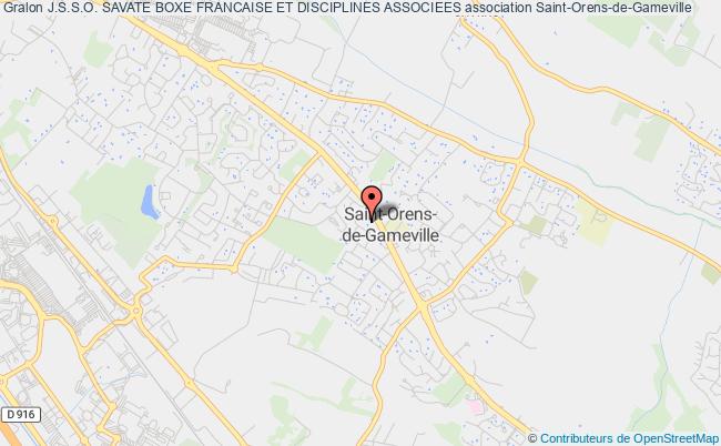 plan association J.s.s.o. Savate Boxe Francaise Et Disciplines Associees Saint-Orens-de-Gameville
