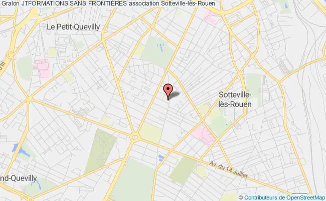 plan association Jtformations Sans FrontiÈres Sotteville-lès-Rouen