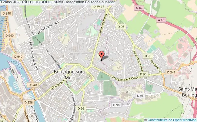 plan association Ju-jitsu Club Boulonnais Boulogne-sur-Mer