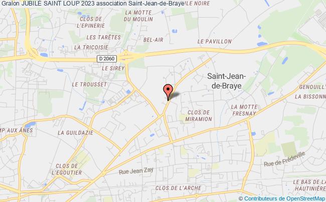 plan association JubilÉ Saint Loup 2023 Saint-Jean-de-Braye