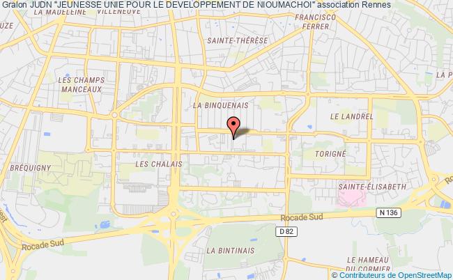 plan association Judn "jeunesse Unie Pour Le Developpement De Nioumachoi" Rennes