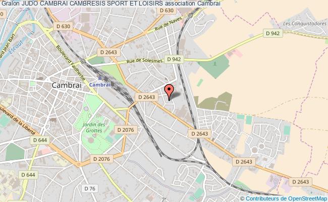 plan association Judo Cambrai Cambresis Sport Et Loisirs Cambrai