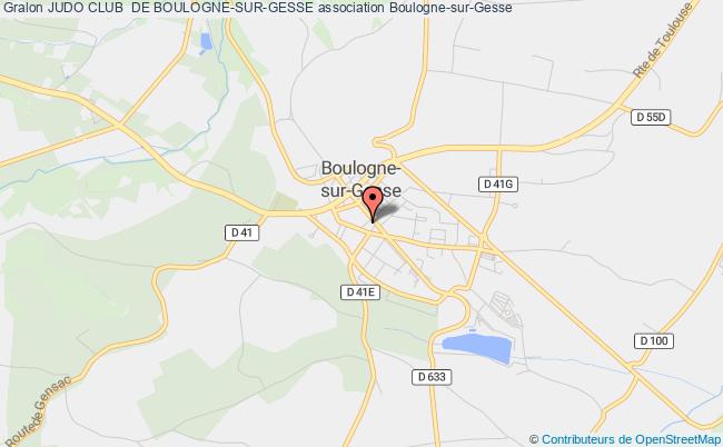 plan association Judo Club  De Boulogne-sur-gesse Boulogne-sur-Gesse