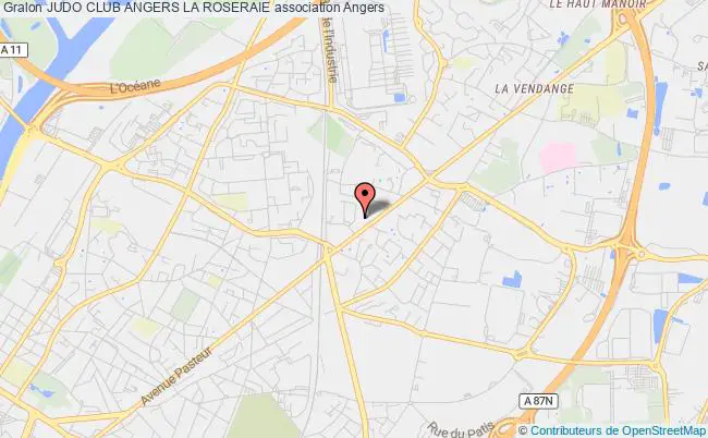 plan association Judo Club Angers La Roseraie Angers
