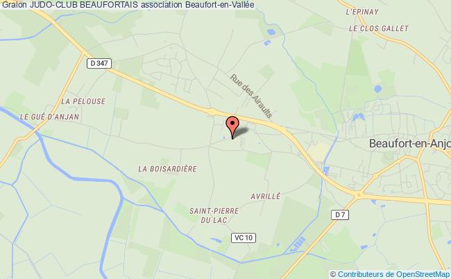 plan association Judo-club Beaufortais Beaufort-en-Vallée