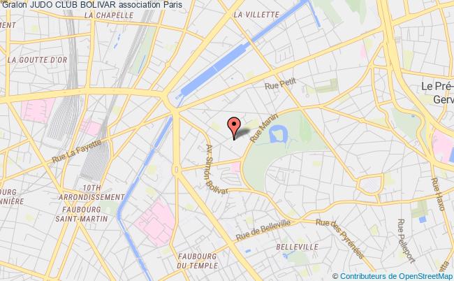 plan association Judo Club Bolivar Paris