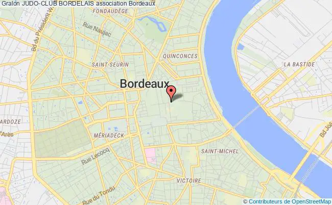 plan association Judo-club Bordelais Bordeaux