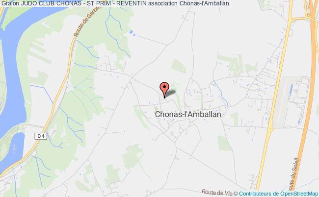 plan association Judo Club Chonas - St Prim - Reventin Chonas-l'Amballan