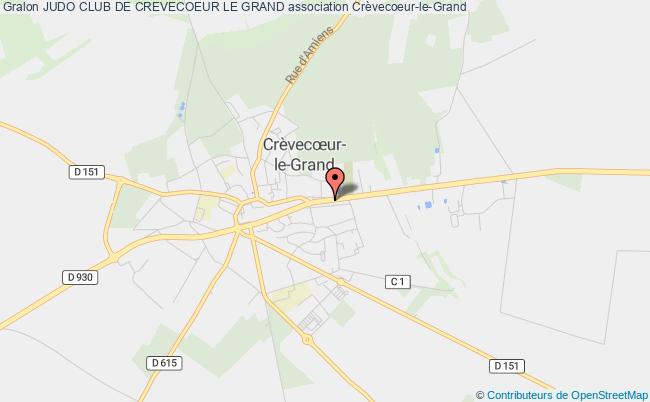 plan association Judo Club De Crevecoeur Le Grand Crèvecoeur-le-Grand