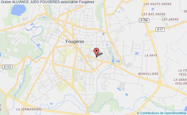 plan association Judo Club De Fougeres/lecousse Fougères