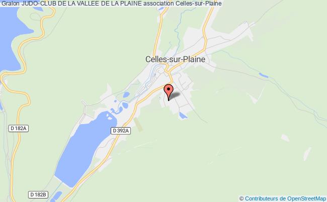 plan association Judo-club De La Vallee De La Plaine Celles-sur-Plaine