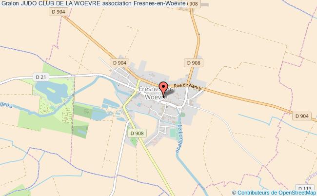 plan association Judo Club De La Woevre Fresnes-en-Woëvre