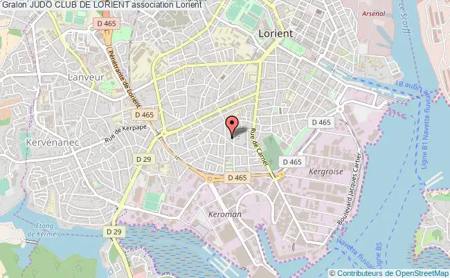 plan association Judo Club De Lorient Lorient