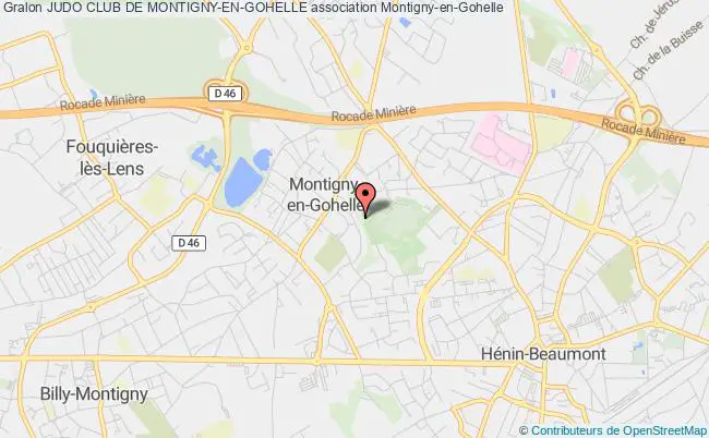 plan association Judo Club De Montigny-en-gohelle Montigny-en-Gohelle