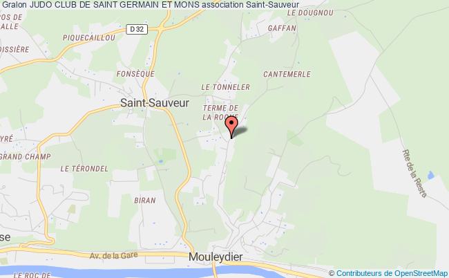 plan association Judo Club De Saint Germain Et Mons Saint-Sauveur