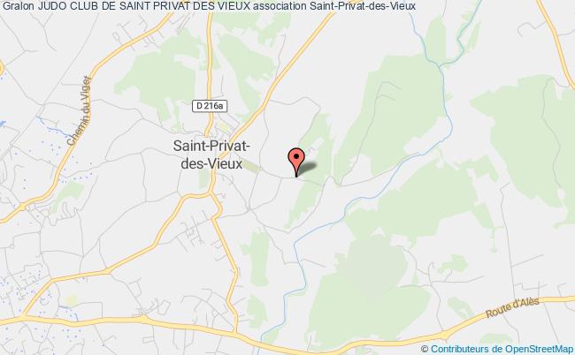 plan association Judo Club De Saint Privat Des Vieux Saint-Privat-des-Vieux