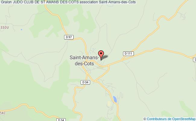 plan association Judo Club De St Amans Des Cots Saint-Amans-des-Cots