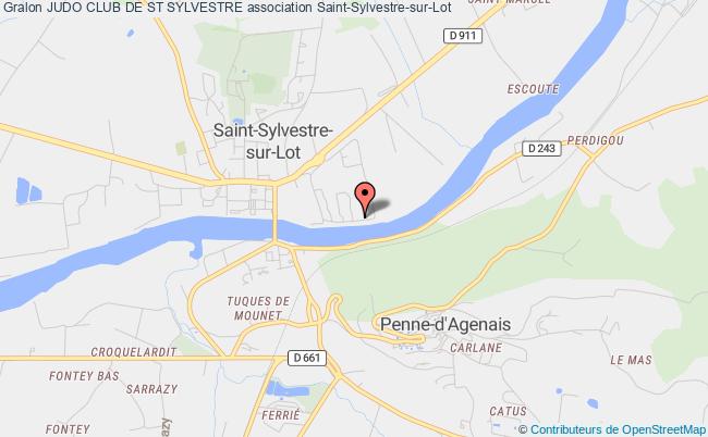 plan association Judo Club De St Sylvestre Saint-Sylvestre-sur-Lot